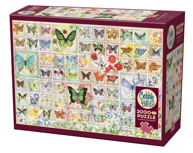 Cobble Hill Butterflies and Blossoms puzzle 2000 piese fluturi