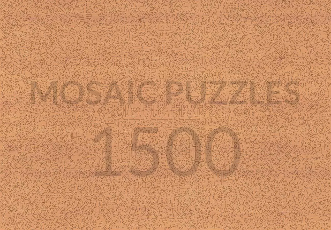 Mosaic Puzzles Holiday Decorations puzzle lemn 100 piese crăciun