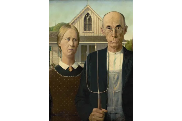 Mosaic Puzzles American Gothic puzzle lemn 500 piese tablou