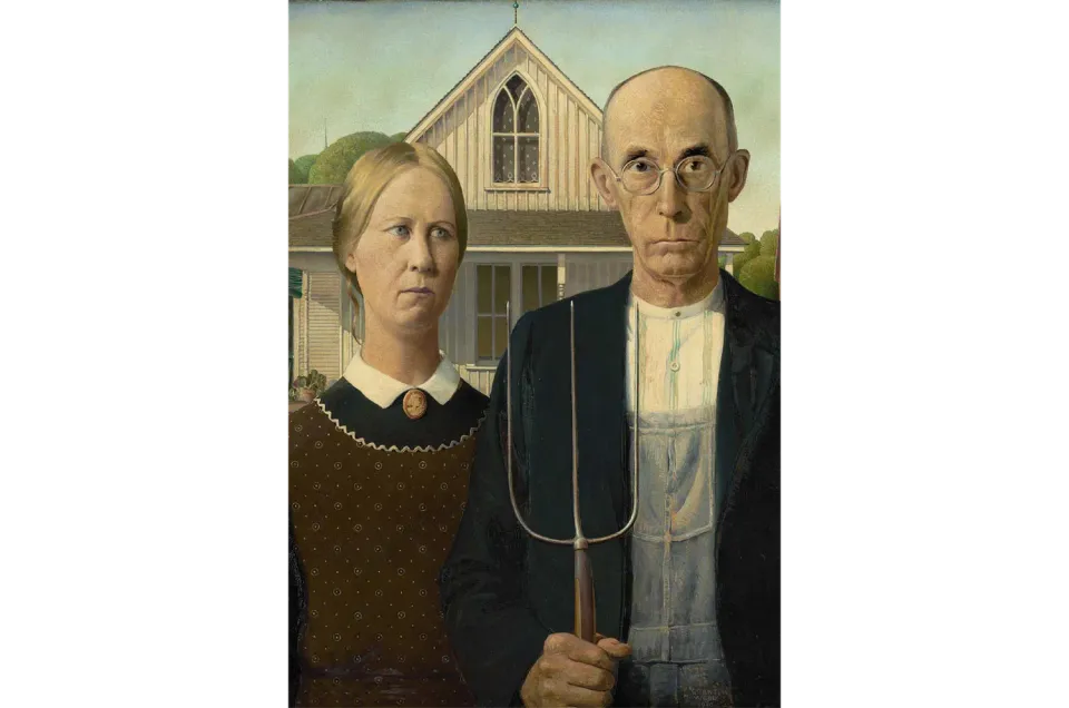 Mosaic Puzzles American Gothic puzzle lemn 500 piese tablou