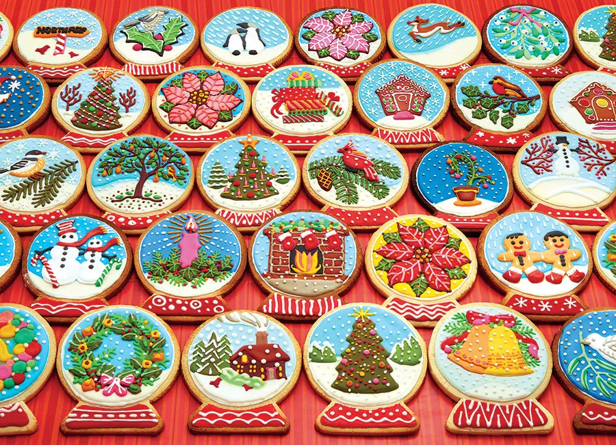 Cobble Hill Snow Globe Cookies puzzle 1000 piese Craciun
