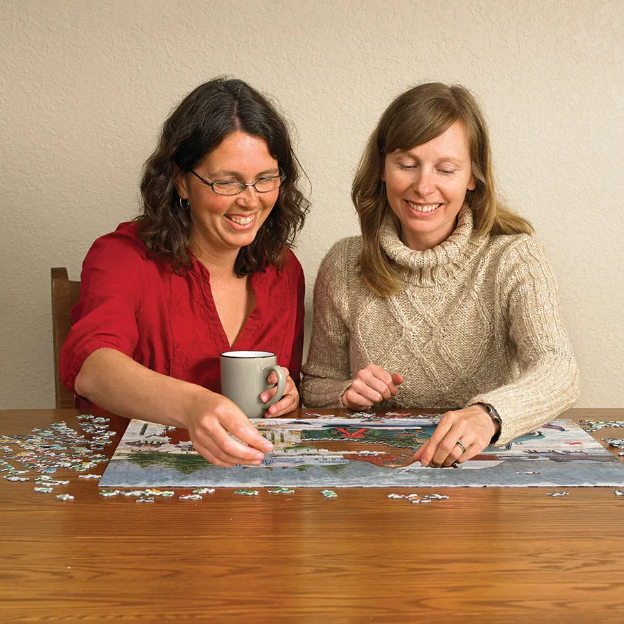 Cobble Hill Home for Christmas puzzle 1000 piese iarna