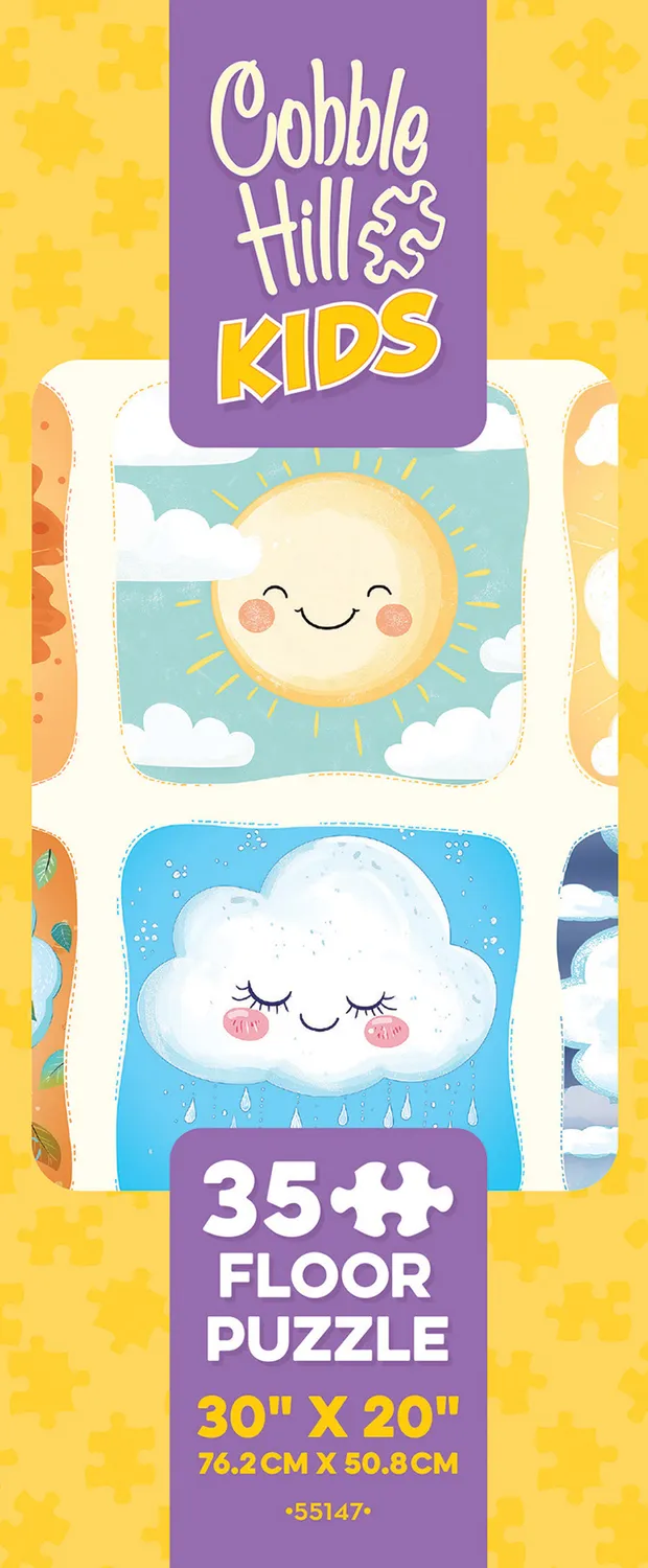 Cobble Hill Fair Weather puzzle podea 35 piese nori