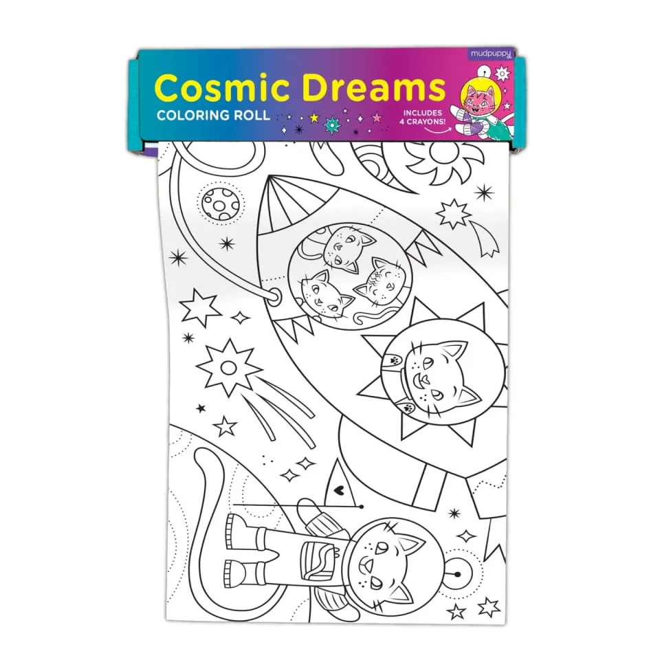 Mudpuppy Cosmic Dreams rolă de colorat mini 76 cm