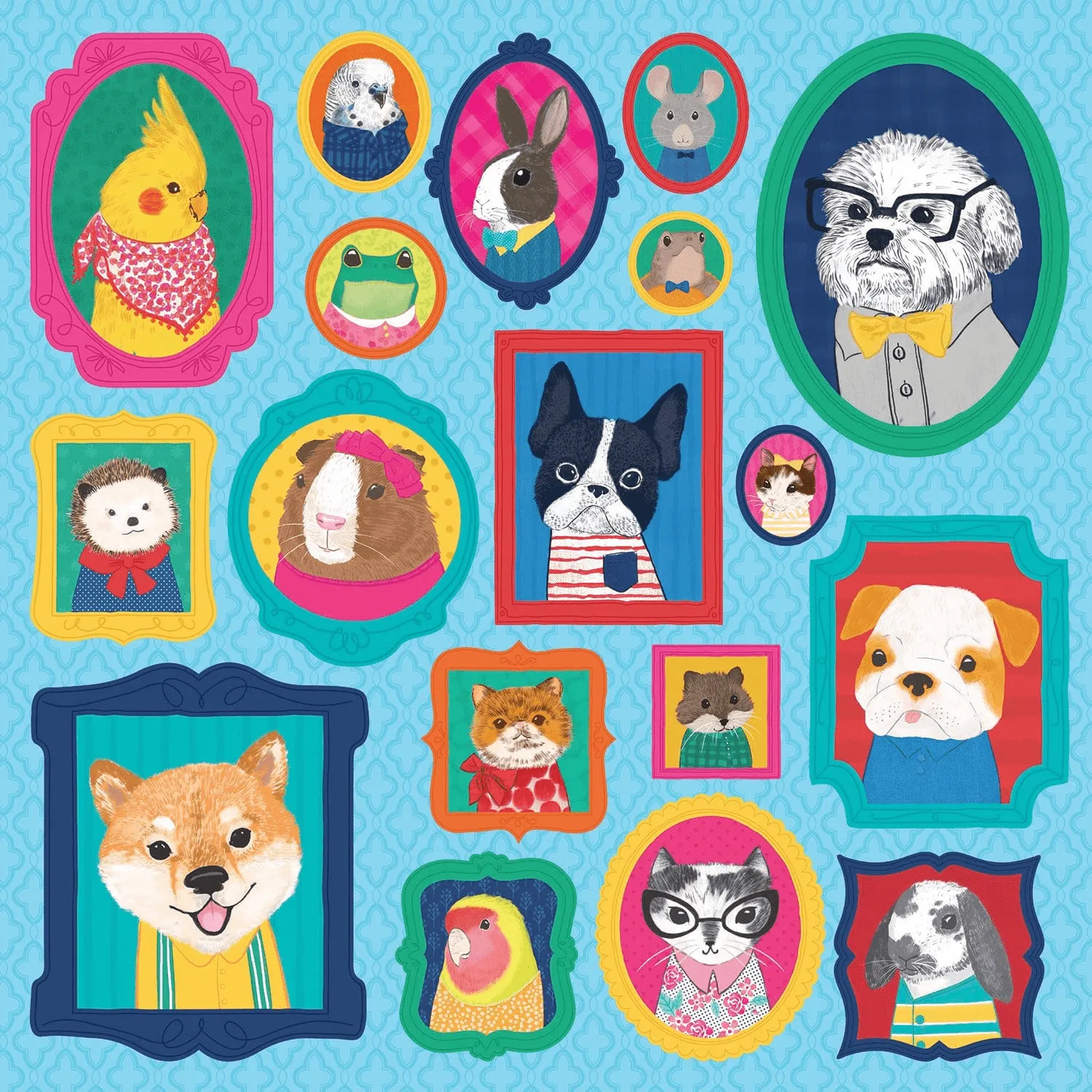 Mudpuppy Pet Portraits puzzle 500 piese animale