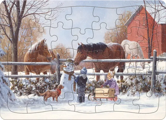 Cobble Hill Chestnut and Acorn puzzle tava 35 piese copii