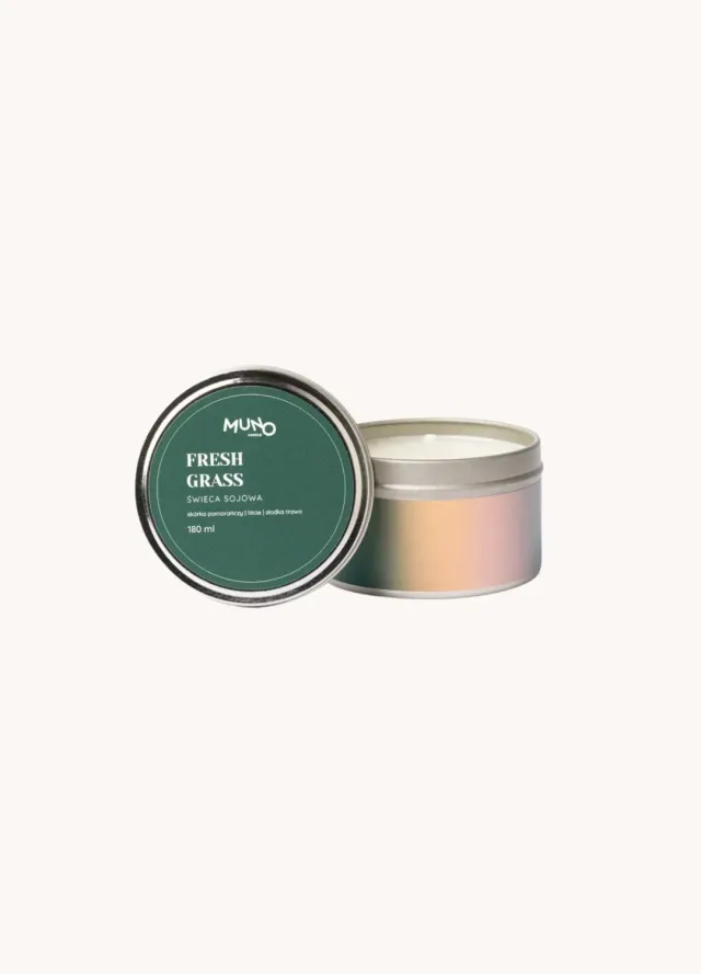MunoCandle Fresh Grass lumanare soia 180 ml iarba