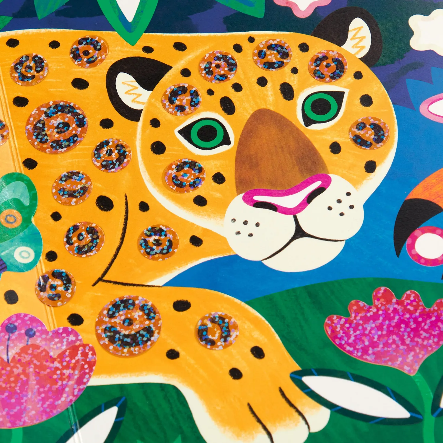 Mudpuppy Rainforest Life poster stickere 200+ jungla