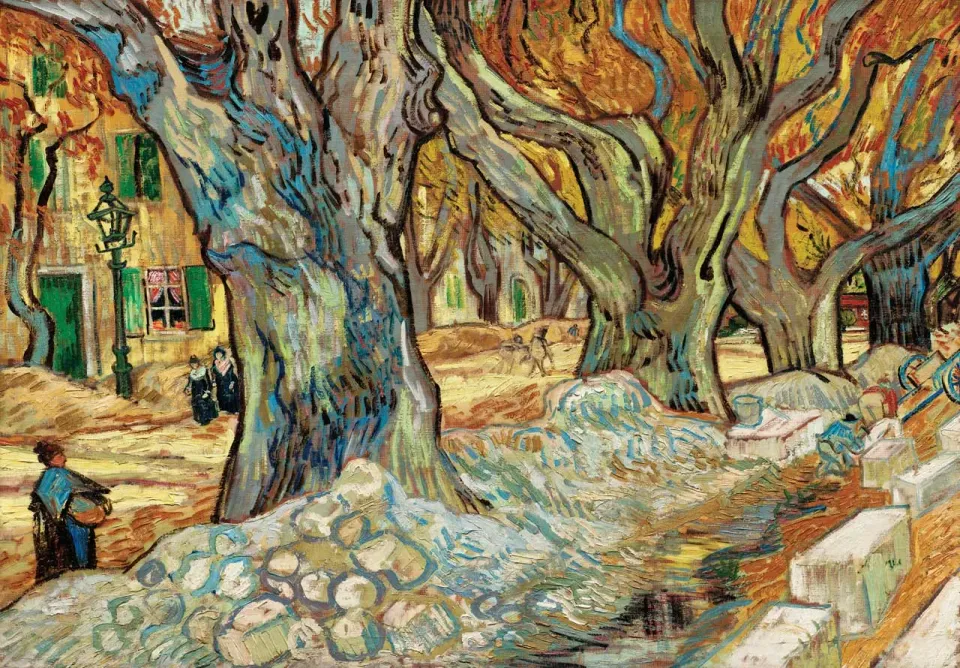 Mosaic Puzzles The Large Plane Trees Van Gogh puzzle lemn 500 piese artă
