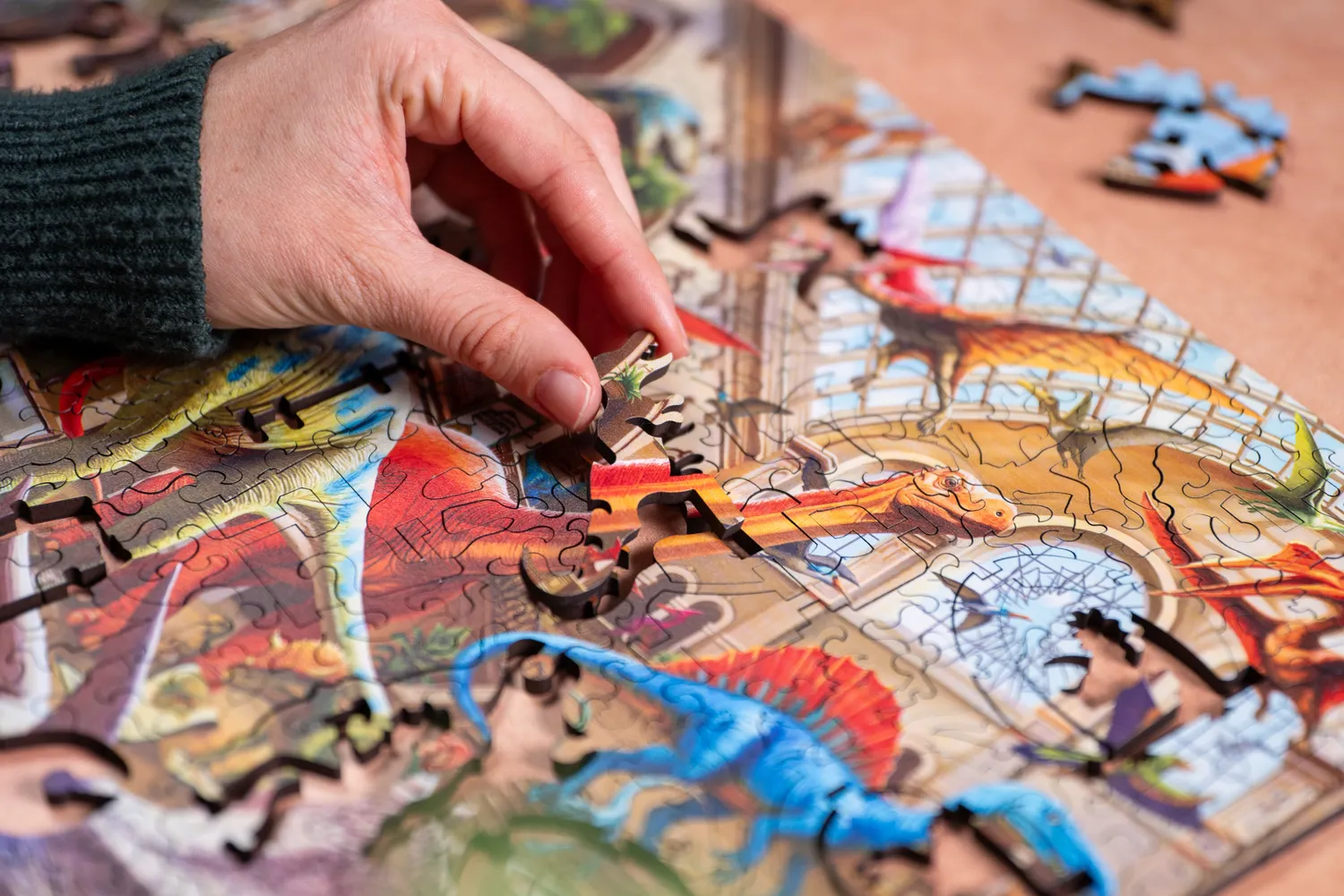 Mosaic Puzzles Heritage 3D Dinos on the Loose puzzle 500 dino