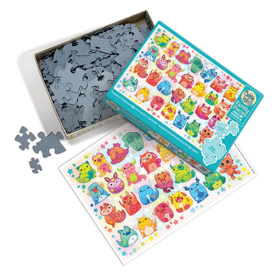 Cobble Hill Little Monsters puzzle 350 piese familie