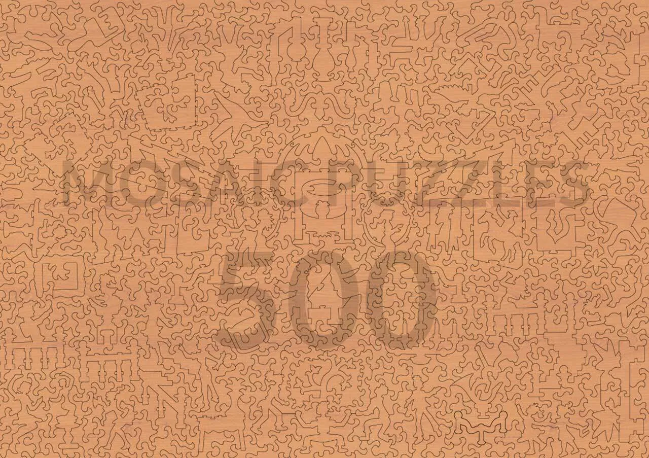 Mosaic Puzzles Napoleon Crossing Alps puzzle lemn 500 piese artă