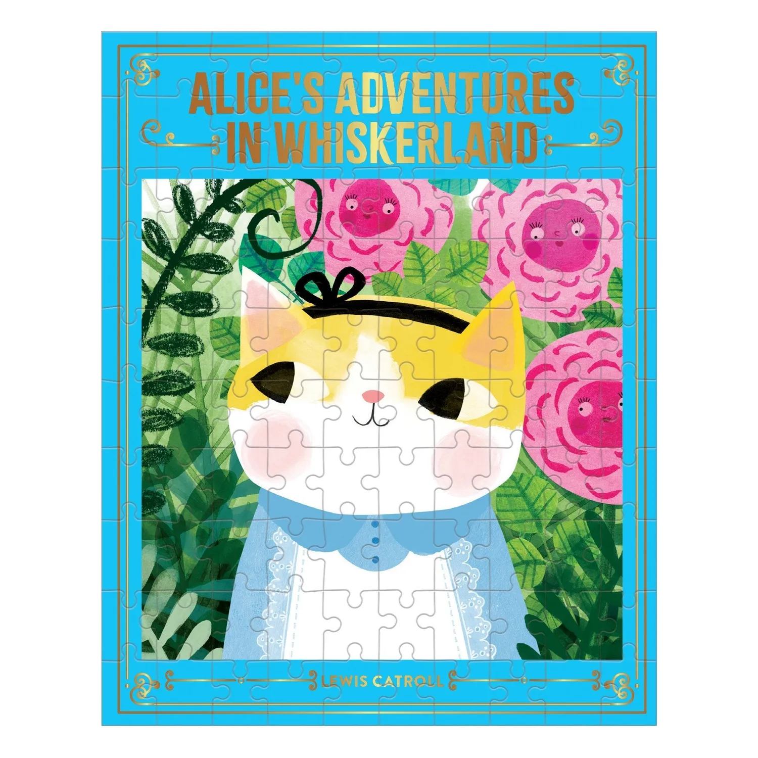 Mudpuppy Bookish Cats Alice puzzle pisici 100 piese