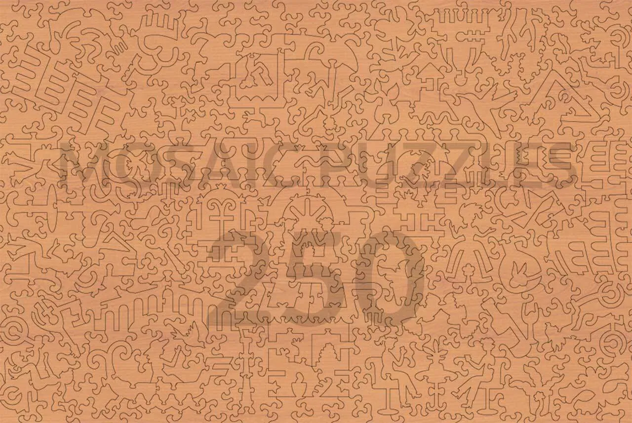 Mosaic Puzzles Villa Rufolo Ravello puzzle din lemn 250 piese peisaj