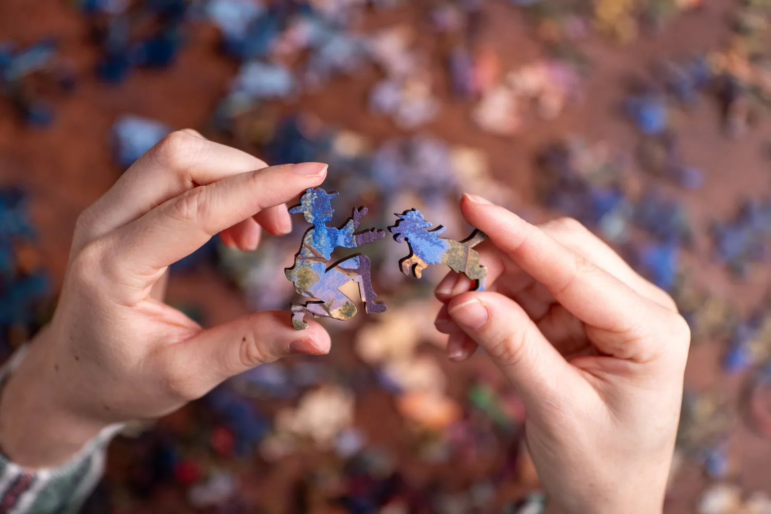 Mosaic Puzzles Casting by the Campfire puzzle lemn 500 piese pescuit