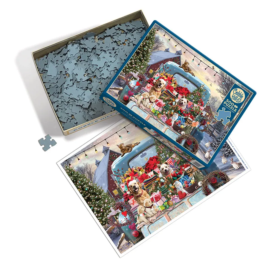 Cobble Hill Country Truck Winter 45127 puzzle 500 piese