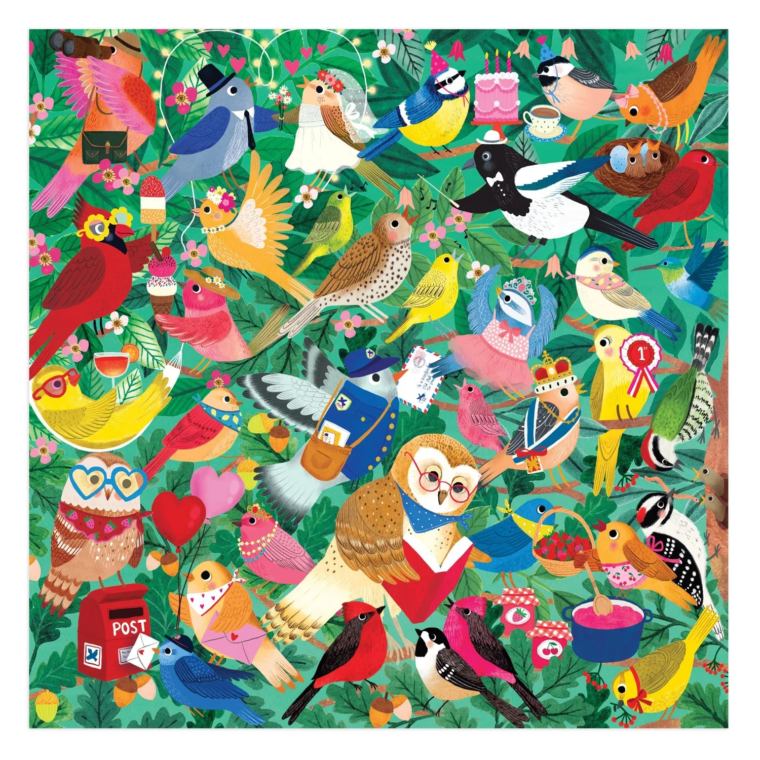 Mudpuppy Birding Around puzzle 500 piese pasari