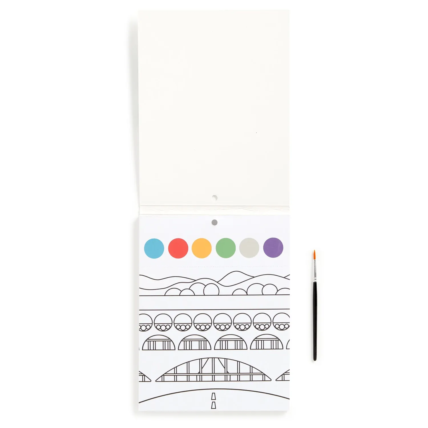 Mudpuppy Frank Lloyd Wright Painting Kit acuarele geometrice