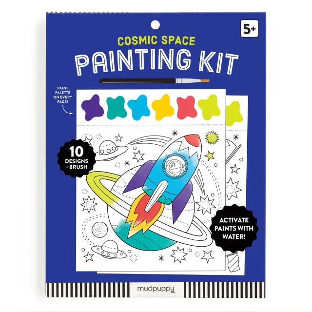 Mudpuppy Cosmic Space kit pictură acuarelă 10 carduri