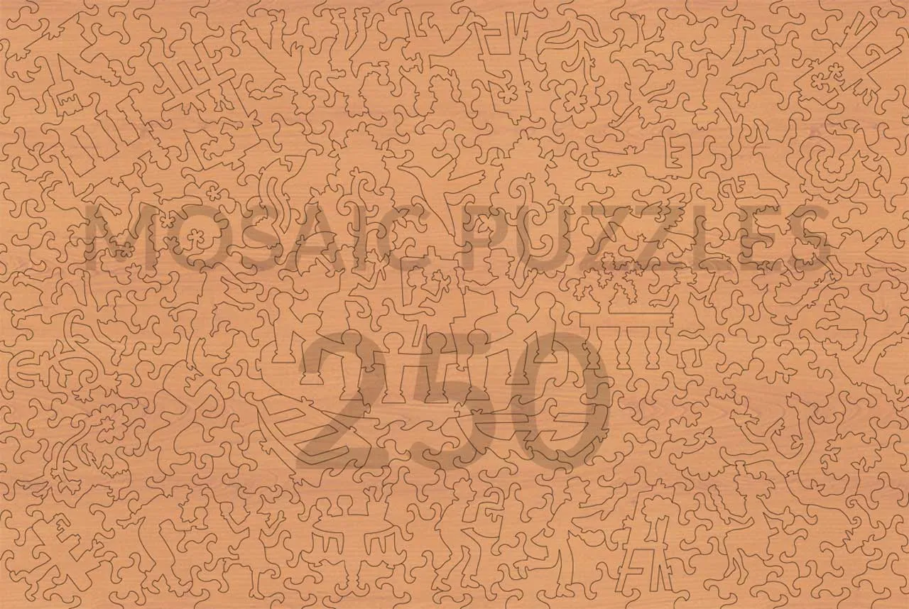 Mosaic Puzzles Garden of Earthly Delights puzzle lemn 500 piese Bosch