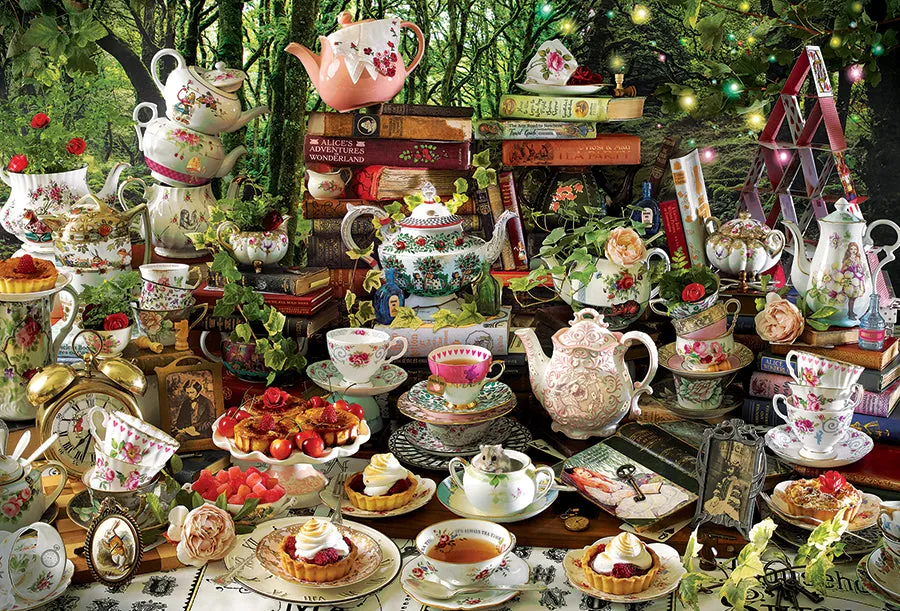 Cobble Hill Mad Hatter Tea Party puzzle 2000 piese Alice