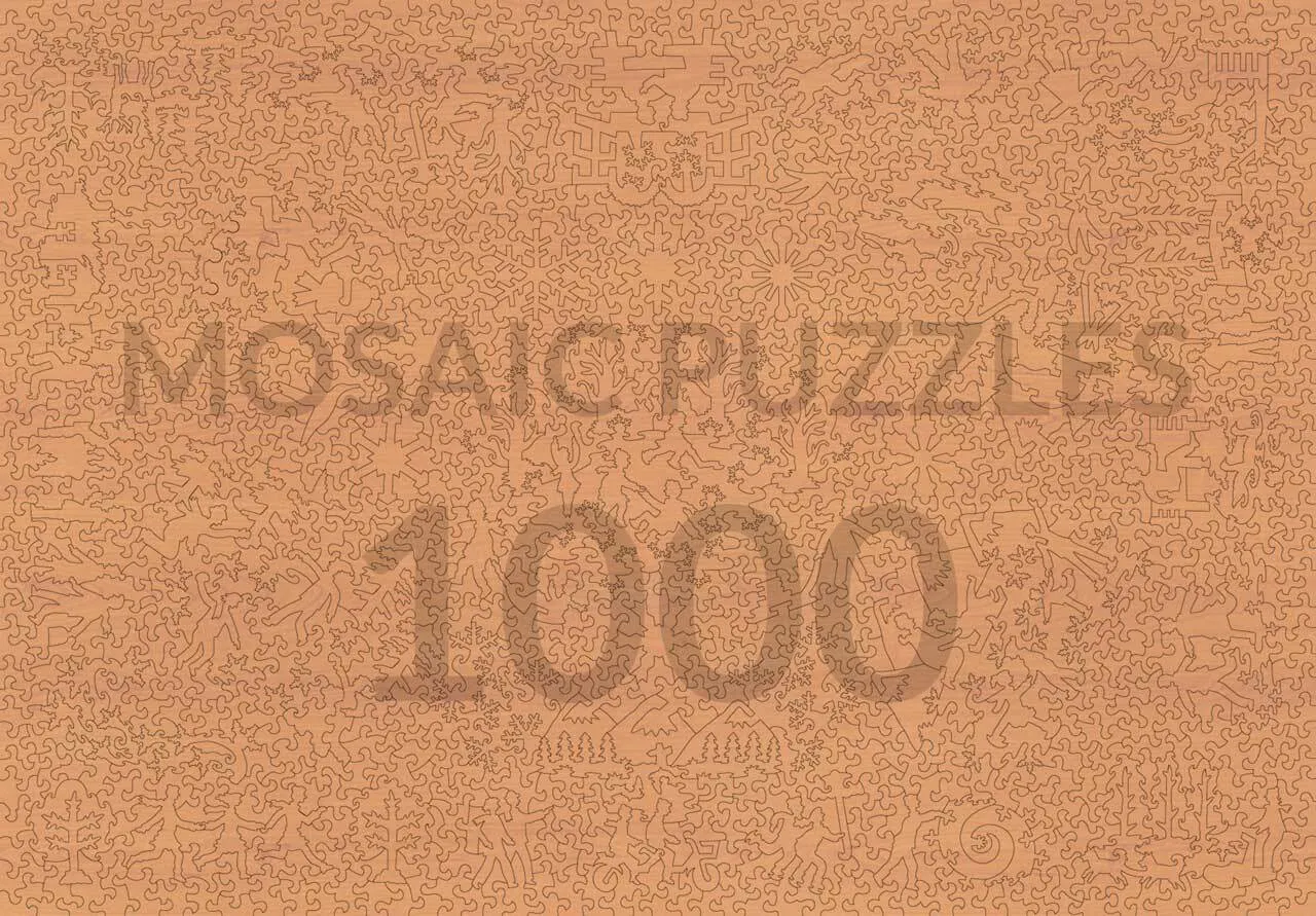 Mosaic Winter Tree puzzle lemn 250 piese Craciun