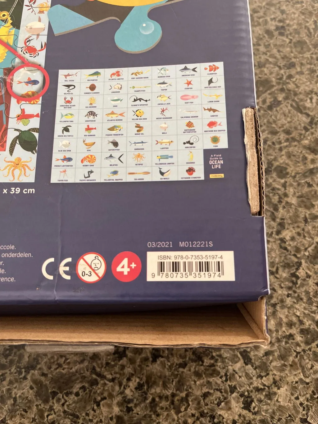 Mudpuppy Ocean Life puzzle caută și găsește 64 piese