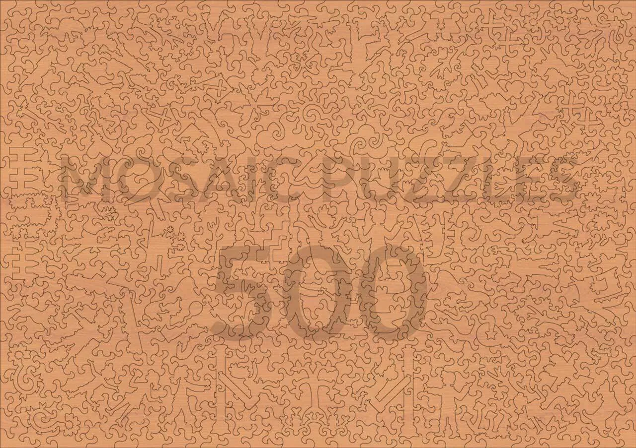 Mosaic Puzzles Afternoon Gambit puzzle 500 piese șah