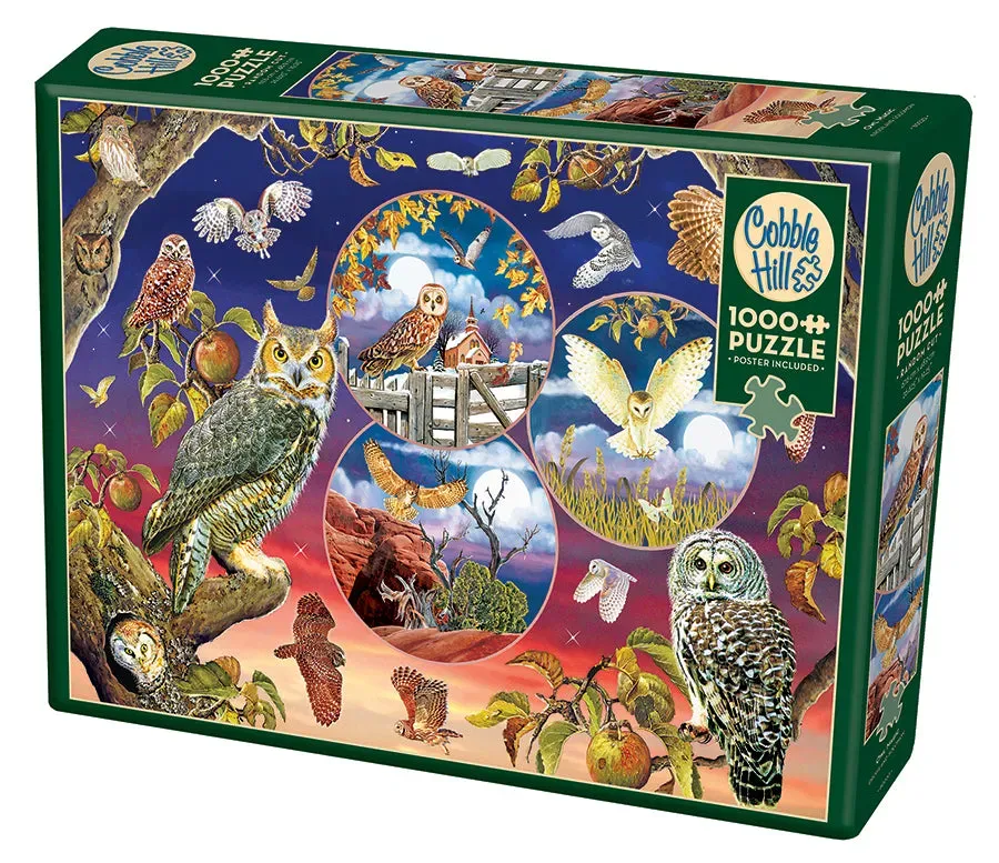 Cobble Hill Owl Magic puzzle 1000 piese bufnițe