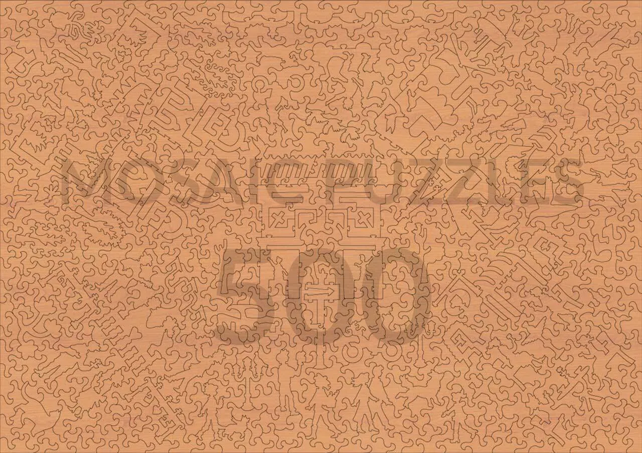 Mosaic Puzzles Lovers Bridge Paris puzzle lemn 50 piese inimi