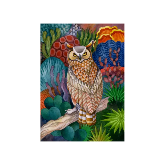 Hidden Piece Desert Owl puzzle 110 piese bufnita