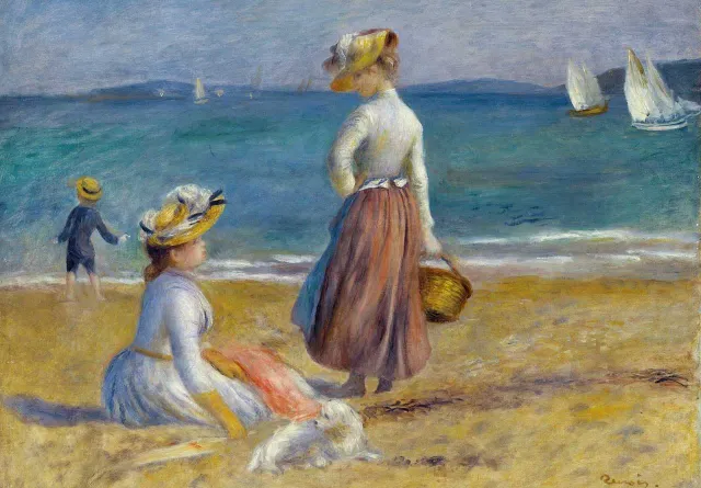 Mosaic Puzzles Figures on Beach Renoir puzzle lemn 1000 piese arta