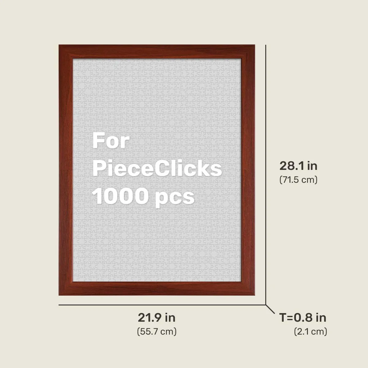 PieceRelax PieceClicks ramă puzzle 1000 piese Oatmeal