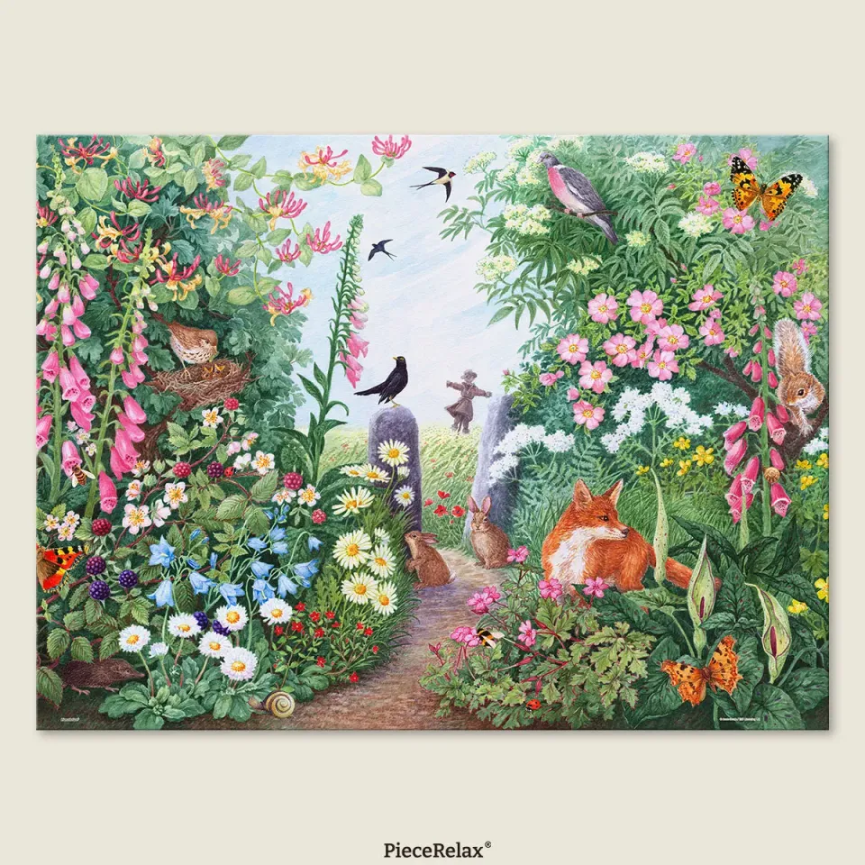 PieceRelax PieceClicks Summer Hedgerow puzzle 1000 piese flori