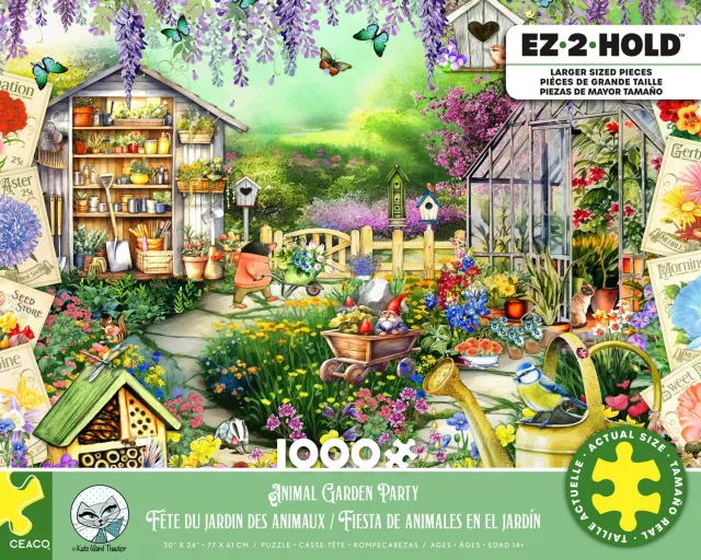 Ceaco EZ 2 Hold Animal Garden Party puzzle 1000 piese mari