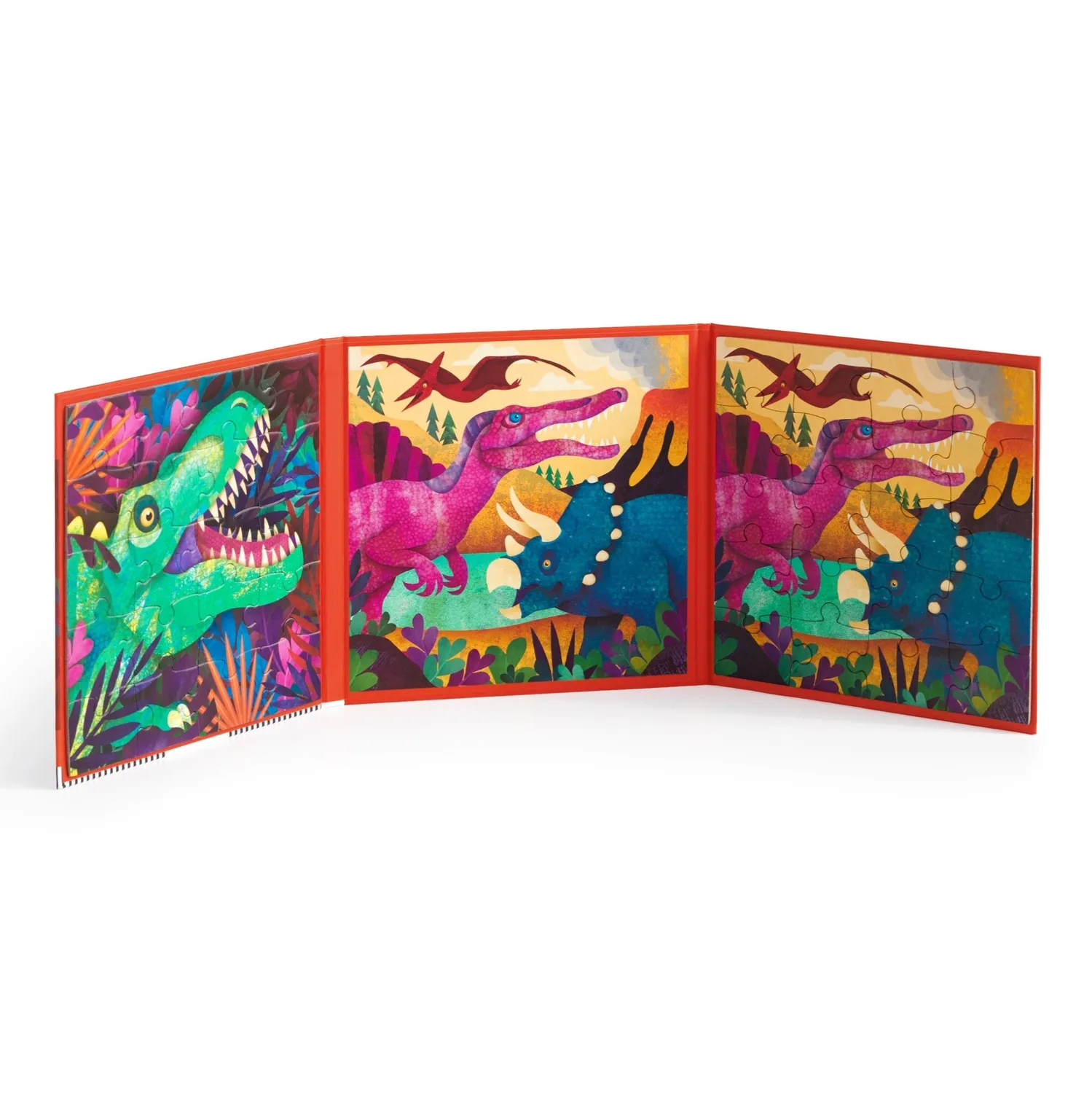Mudpuppy Dinosaur Roar puzzle magnetic 20 piese