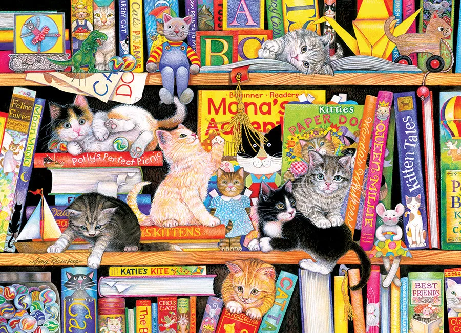 Cobble Hill Storytime Kittens puzzle familie 350 piese pisici