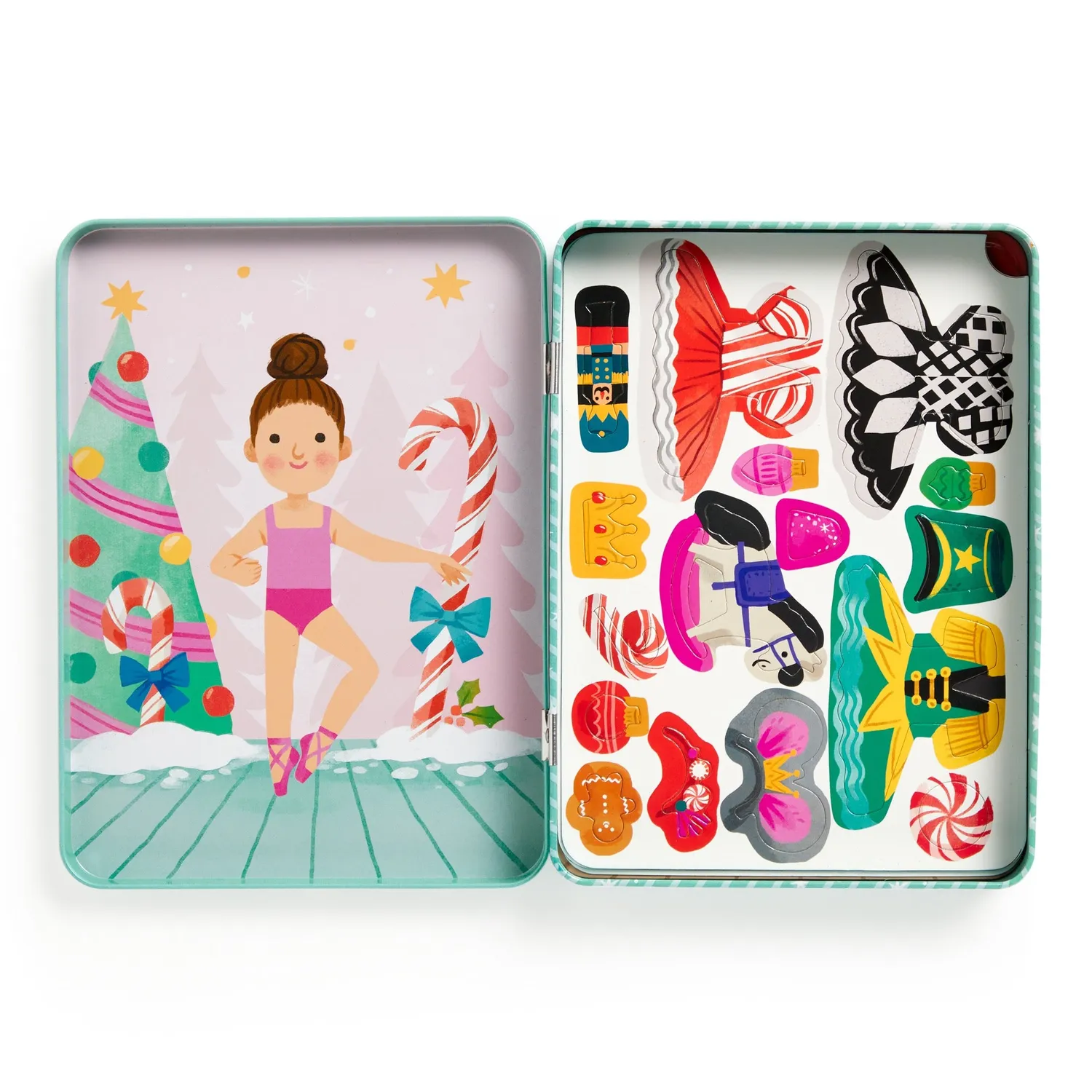 Mudpuppy Enchanted Nutcracker set magnetic balerine