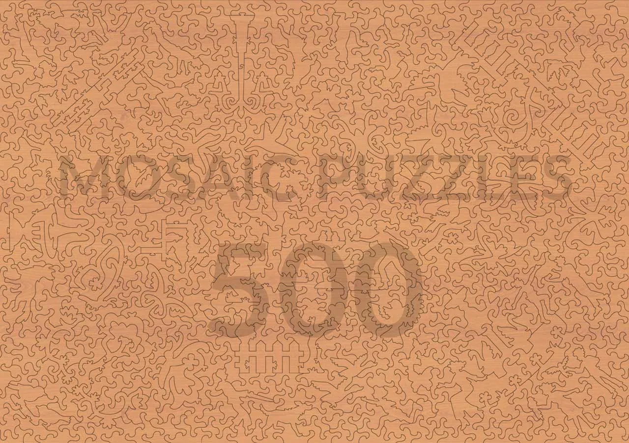 Mosaic The Yellow House puzzle lemn 500 piese Van Gogh