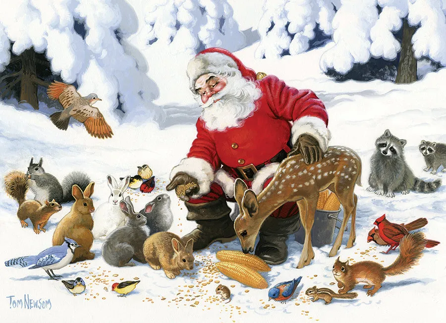 Cobble Hill Family Pieces Santa Claus and Friends puzzle 350 piese Crăciun