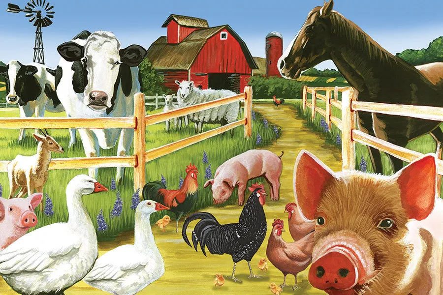 Cobble Hill Welcome to the Farm puzzle podea 35 piese