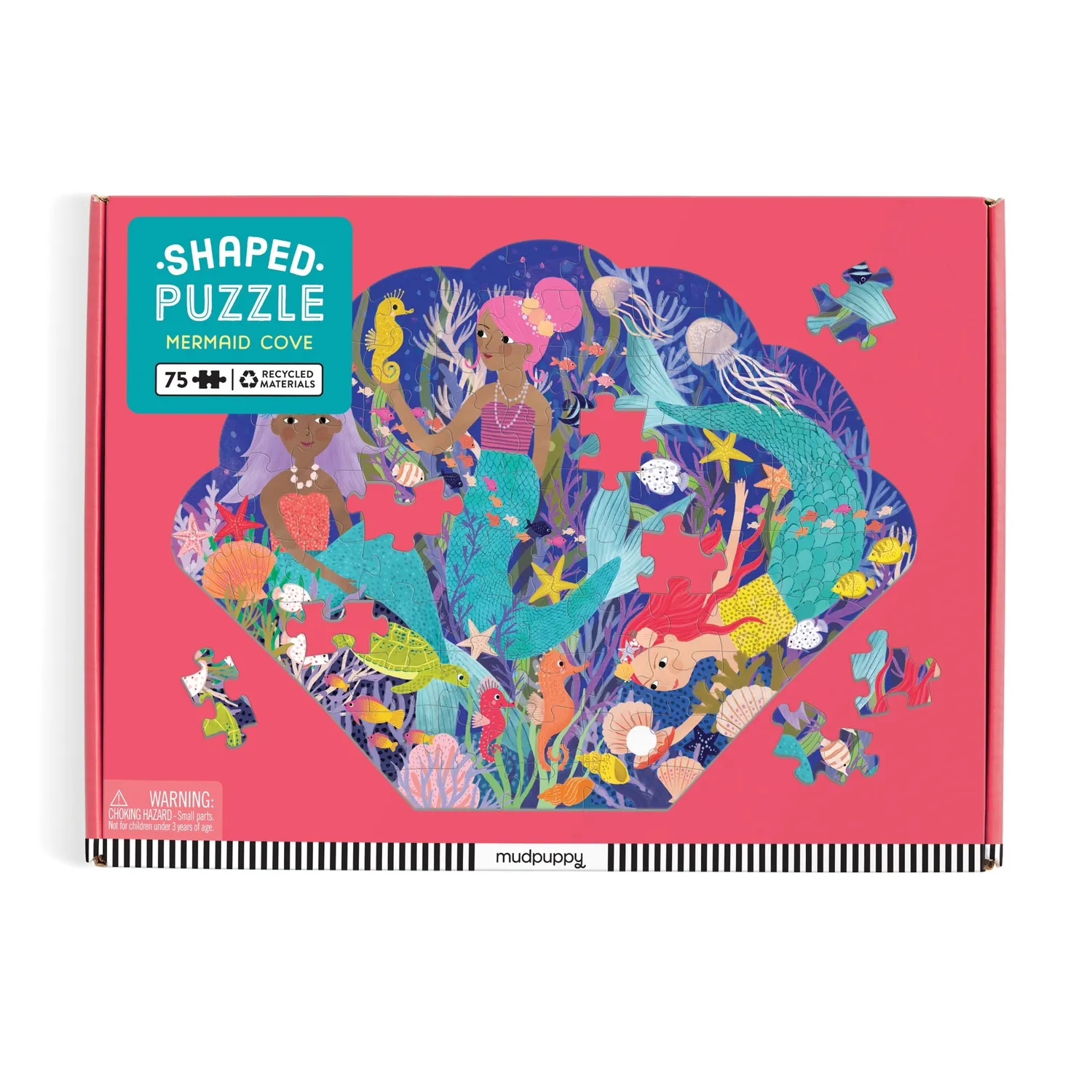 Mudpuppy Mermaid Cove puzzle 75 piese scoica sirene