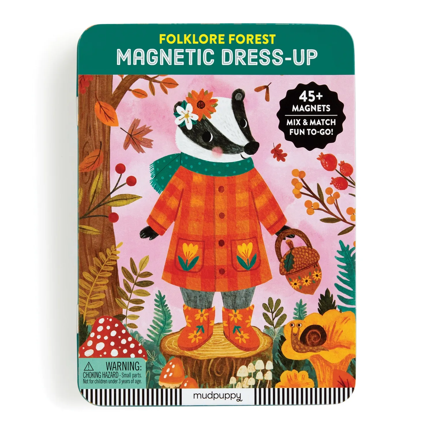 Mudpuppy Folklore Forest joc magnetic 45 magneți