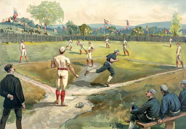 Mosaic Puzzles The Old Ball Game puzzle lemn 100 piese baseball