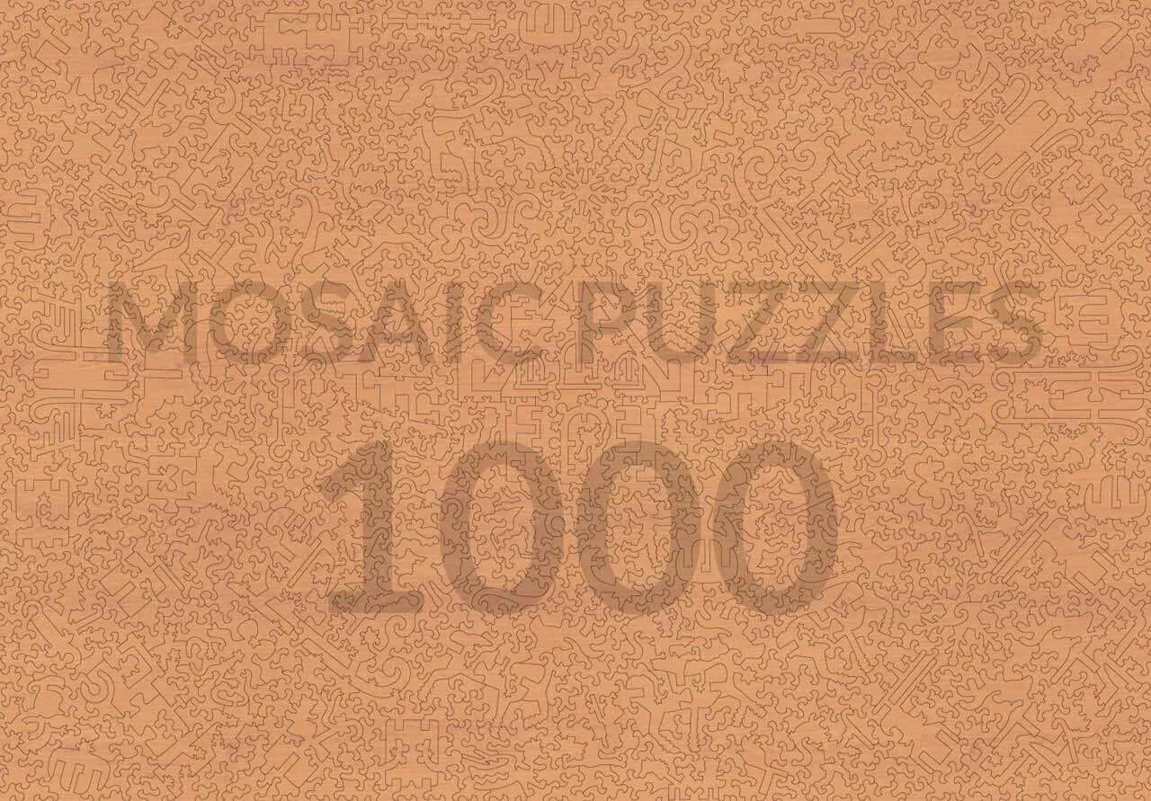 Mosaic Heritage 3D Santa's Sleigh Ride puzzle lemn 1000 piese Crăciun