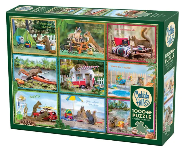 Cobble Hill Squirrels on Vacation puzzle 1000 piese