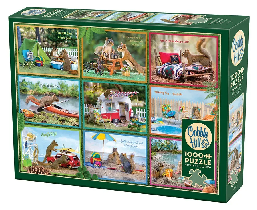 Cobble Hill Squirrels on Vacation puzzle 1000 piese
