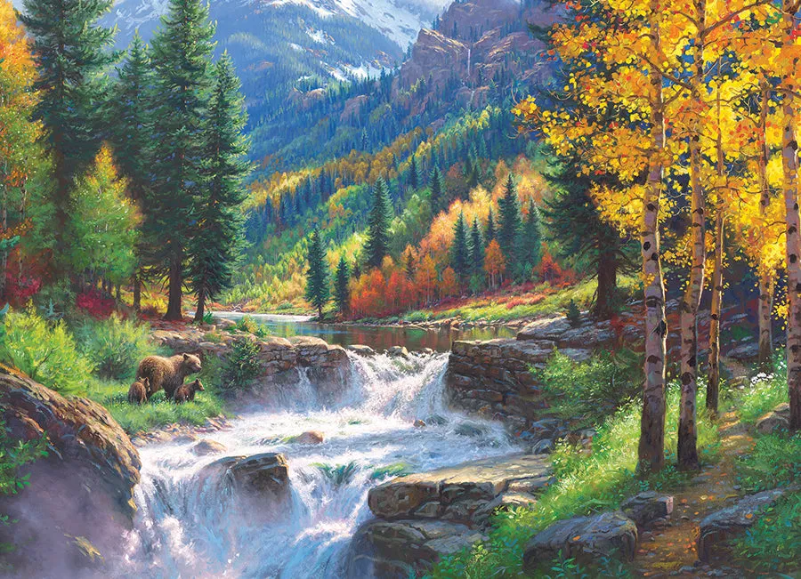 Cobble Hill Bear Falls puzzle 500 piese ursi