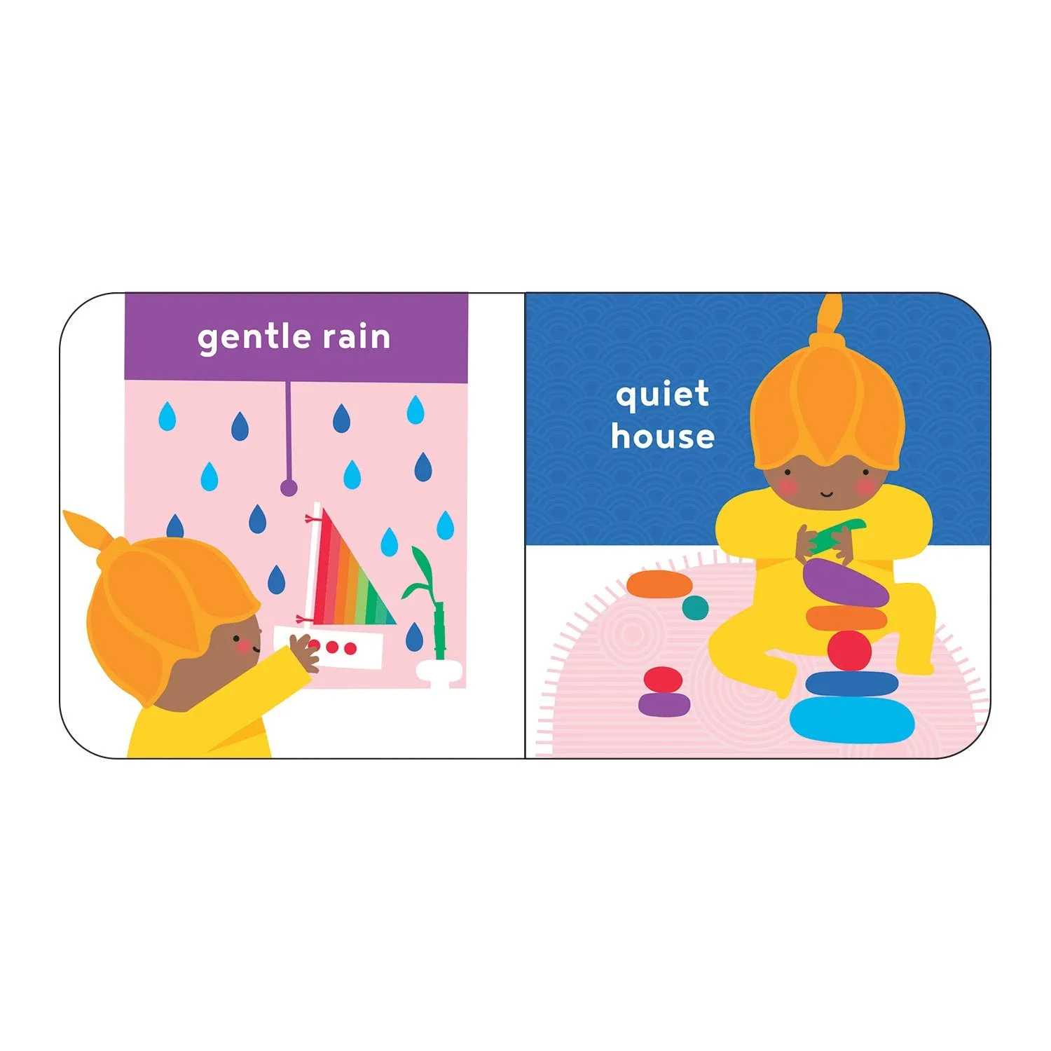 Mudpuppy Mindful Baby Set 4 carti carton bebelusi