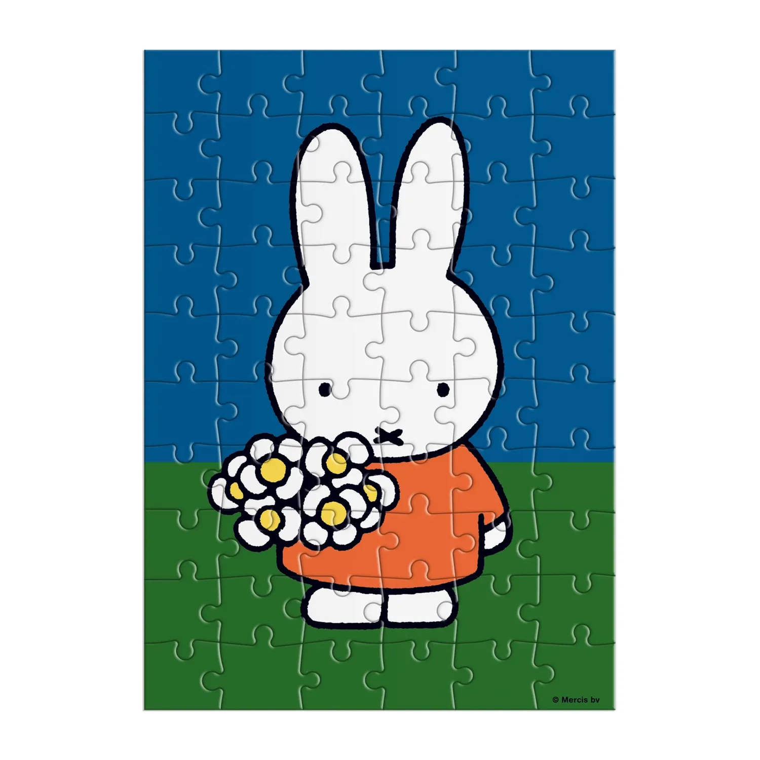 Mudpuppy Miffy with Flowers puzzle felicitare 60 piese flori